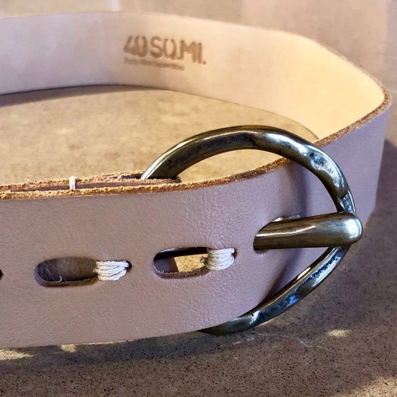 49 SQ Miles - RISSETTO - SALT OF THE EARTH Belt - M - Natural - Italian Leather main image 5